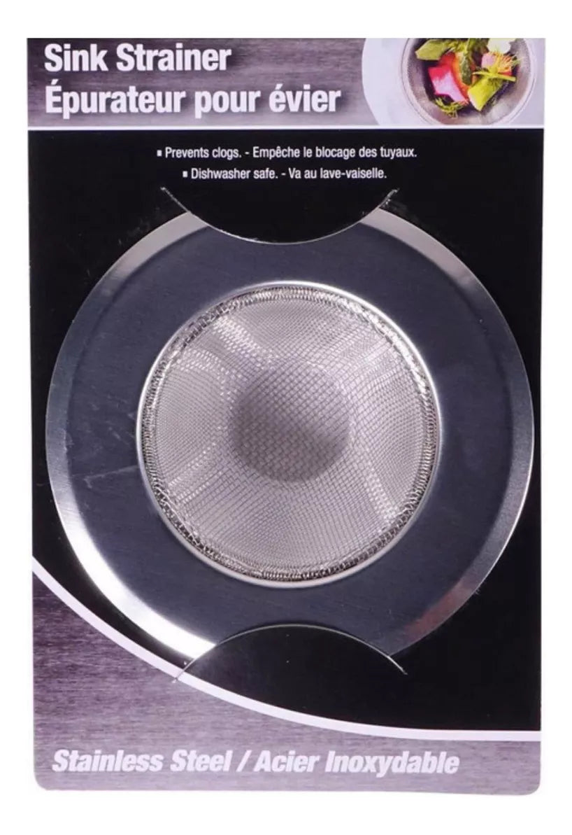 Colador De Fregadero Filtro Para Lavaplatos Rejilla Color Gris
