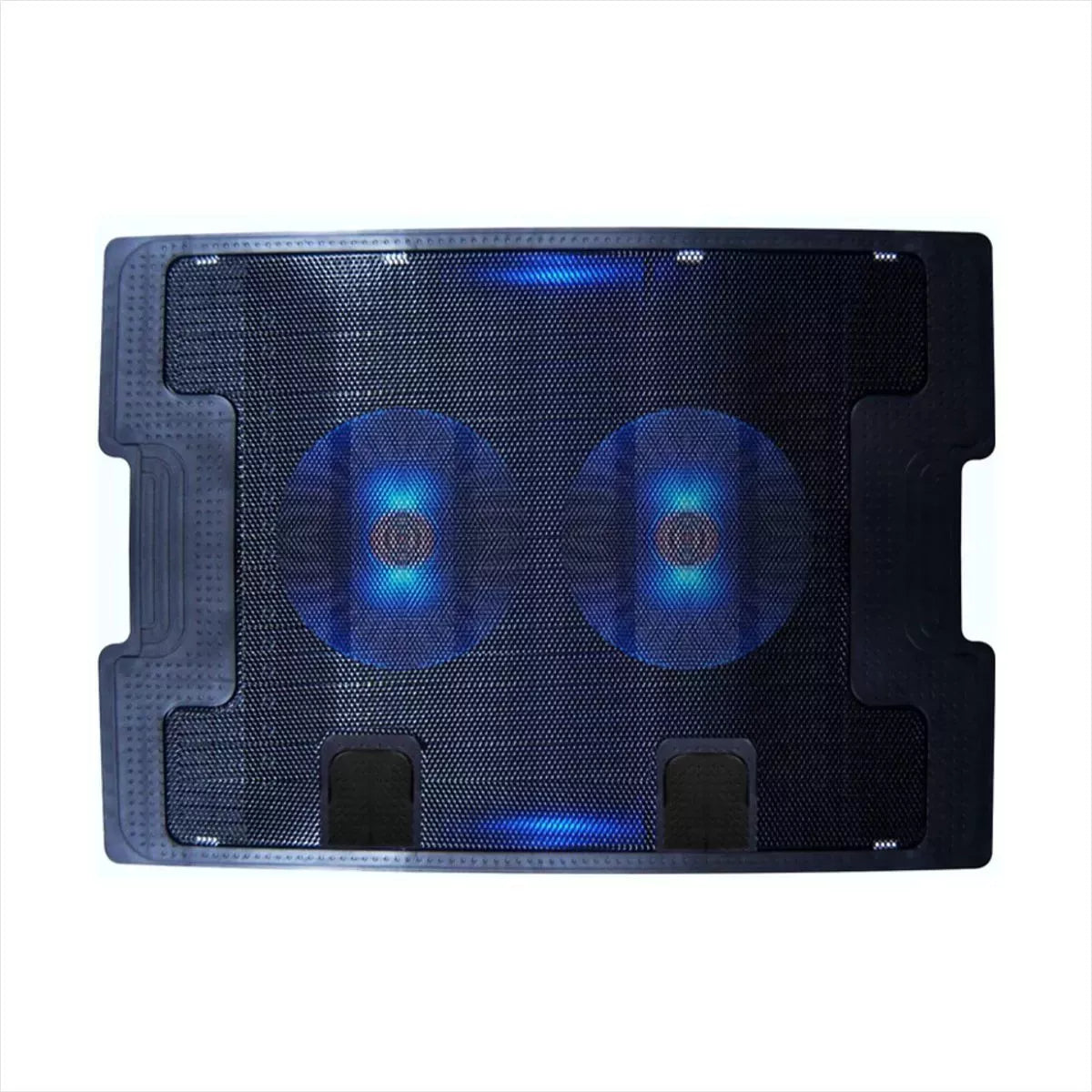 (1)Base Refrigerante A2 Negra Metalica Cooling Pad 2 Ventiladores 5 Niveles