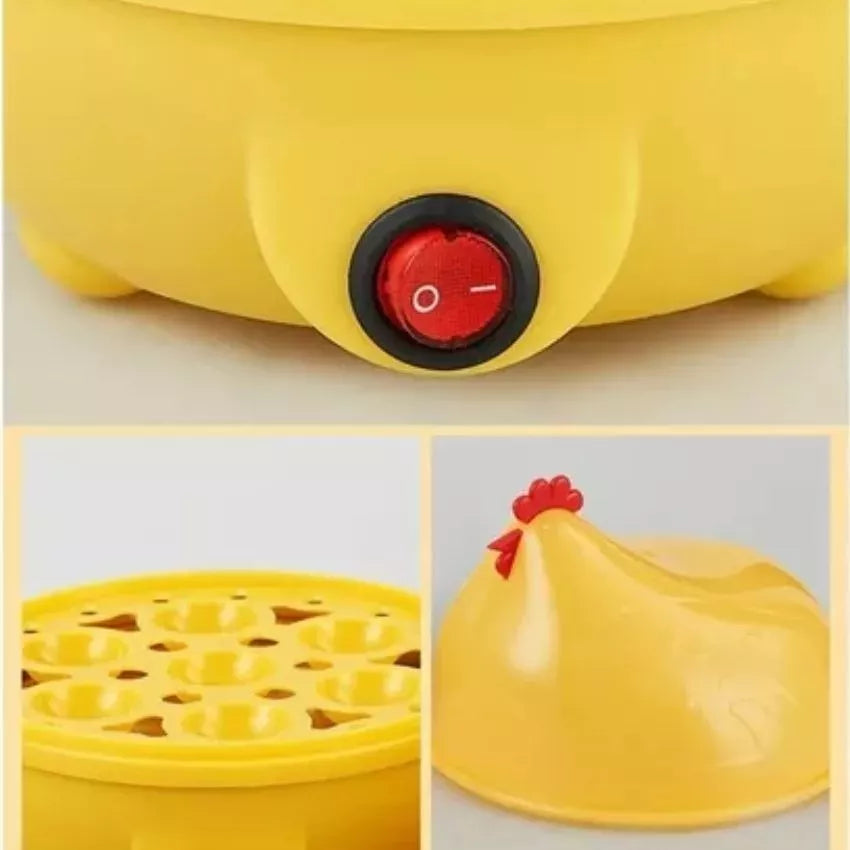 (1)Mini máquina de desayuno para cocinar huevos, vaporizador de huevos de una sola capa, aparato pequeño de cocina, enchufe de calefacción, electrodoméstico