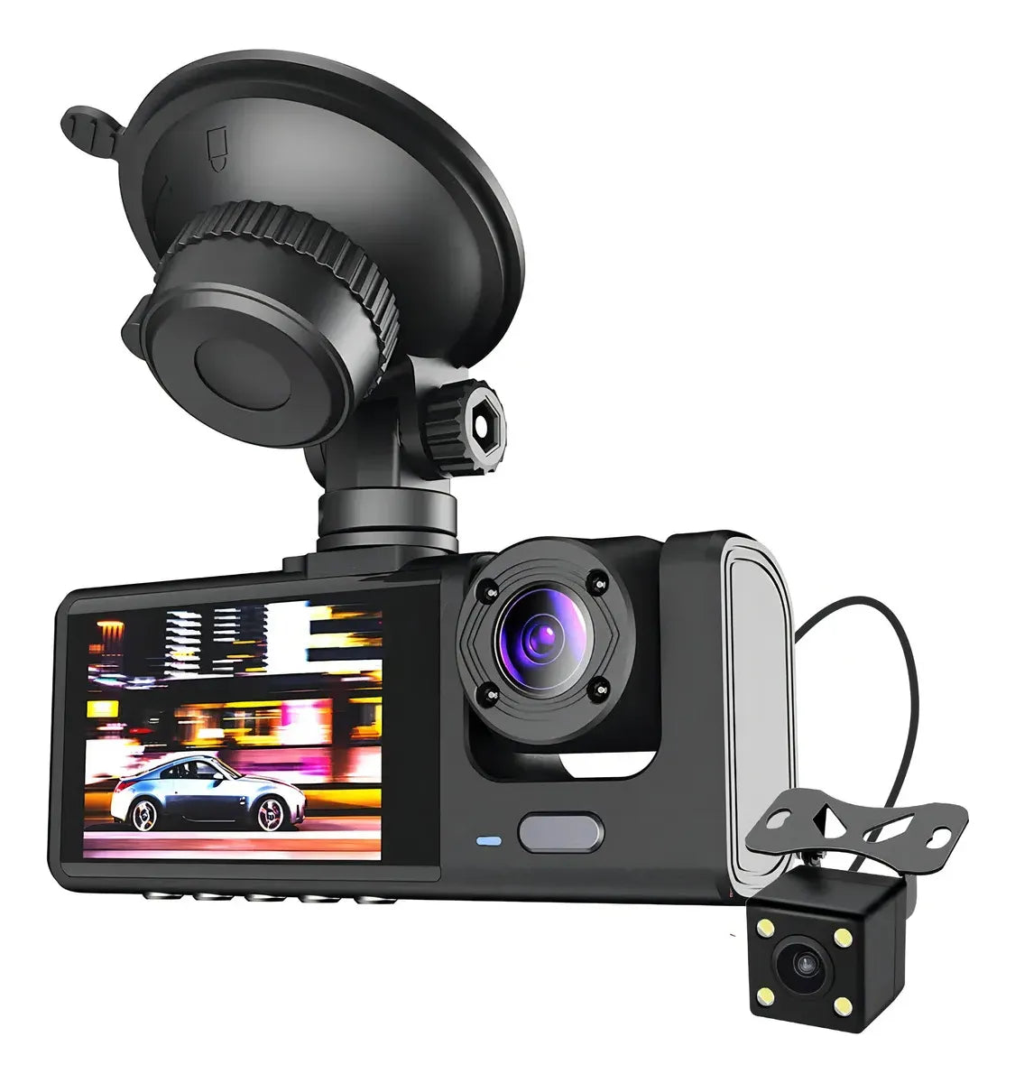 Cámara para Carro Dash Cam 3 Lentes 📹 Grabación Completa 1080p
