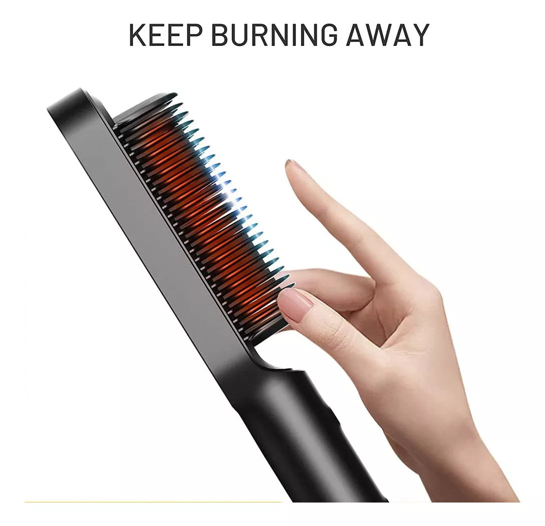 Cepillo Alisador Iónico Para Cabello Peine Profesional