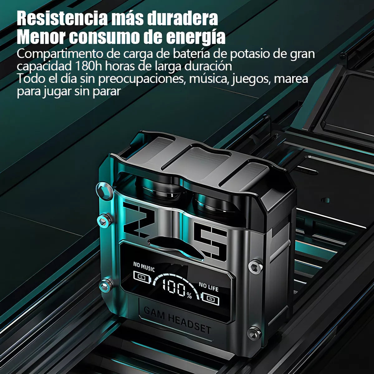 Audífonos Bluetooth Deportivos M25 Reducción De Ruido Color Negro