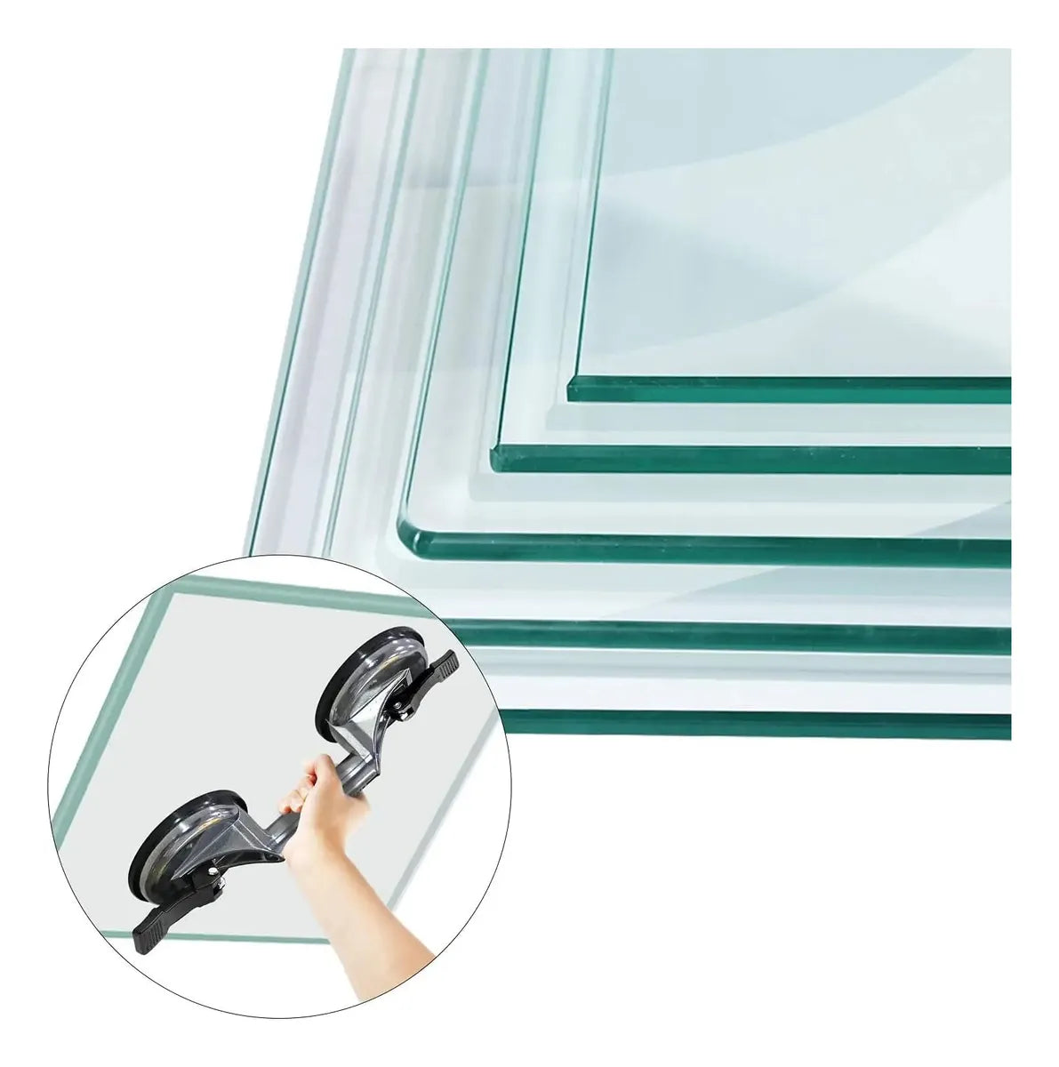 Ventosa Doble de Succión 🔧 Levanta Vidrio, Azulejos y Superficies con Seguridad