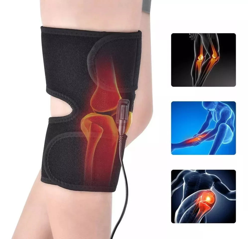 Masajeador eléctrico de piernas para artritis, alivio del dolor, recuperación de lesiones, terapia infrarroja, rodillera calefactora, herramientas de masaje para codo y hombro