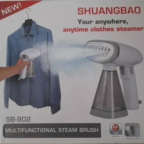 (1)Plancha Pequeña A Vapor Para Ropa Llévala A Tus Viajes Color Gris