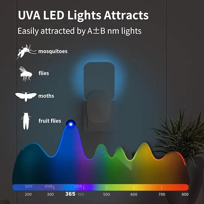 Lampara Mata Mosquitos Trampa Repelente Electrica Moscas
