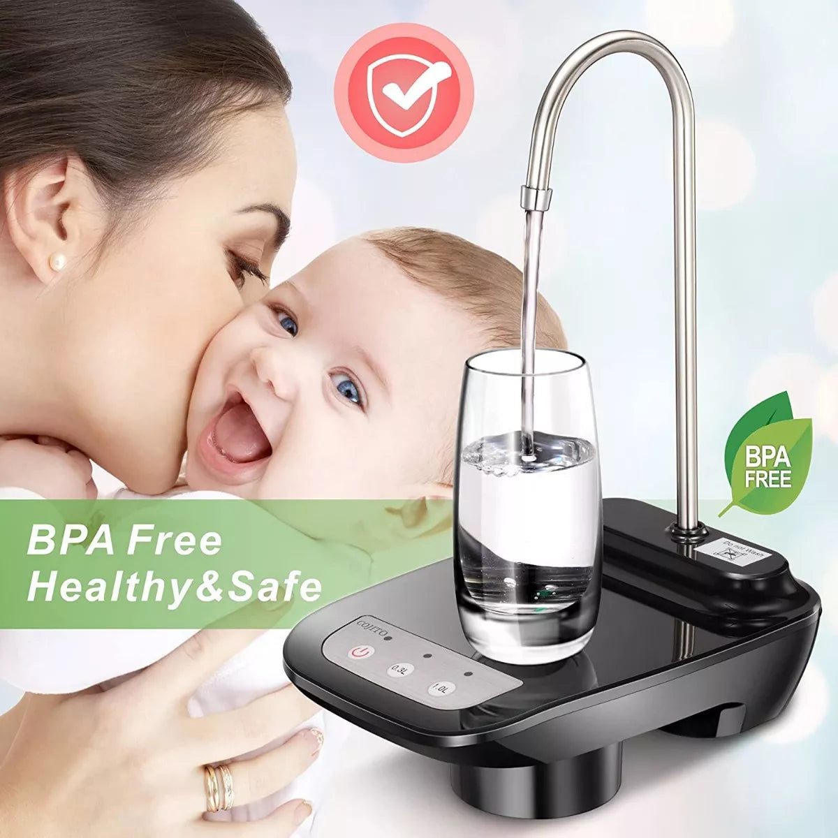 Bomba Dispensadora Agua Botellón Automática Con Base