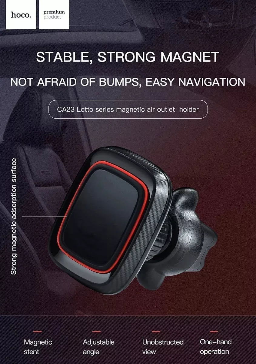 (1)Soporte Celular Carro Iman Rejilla Magnético