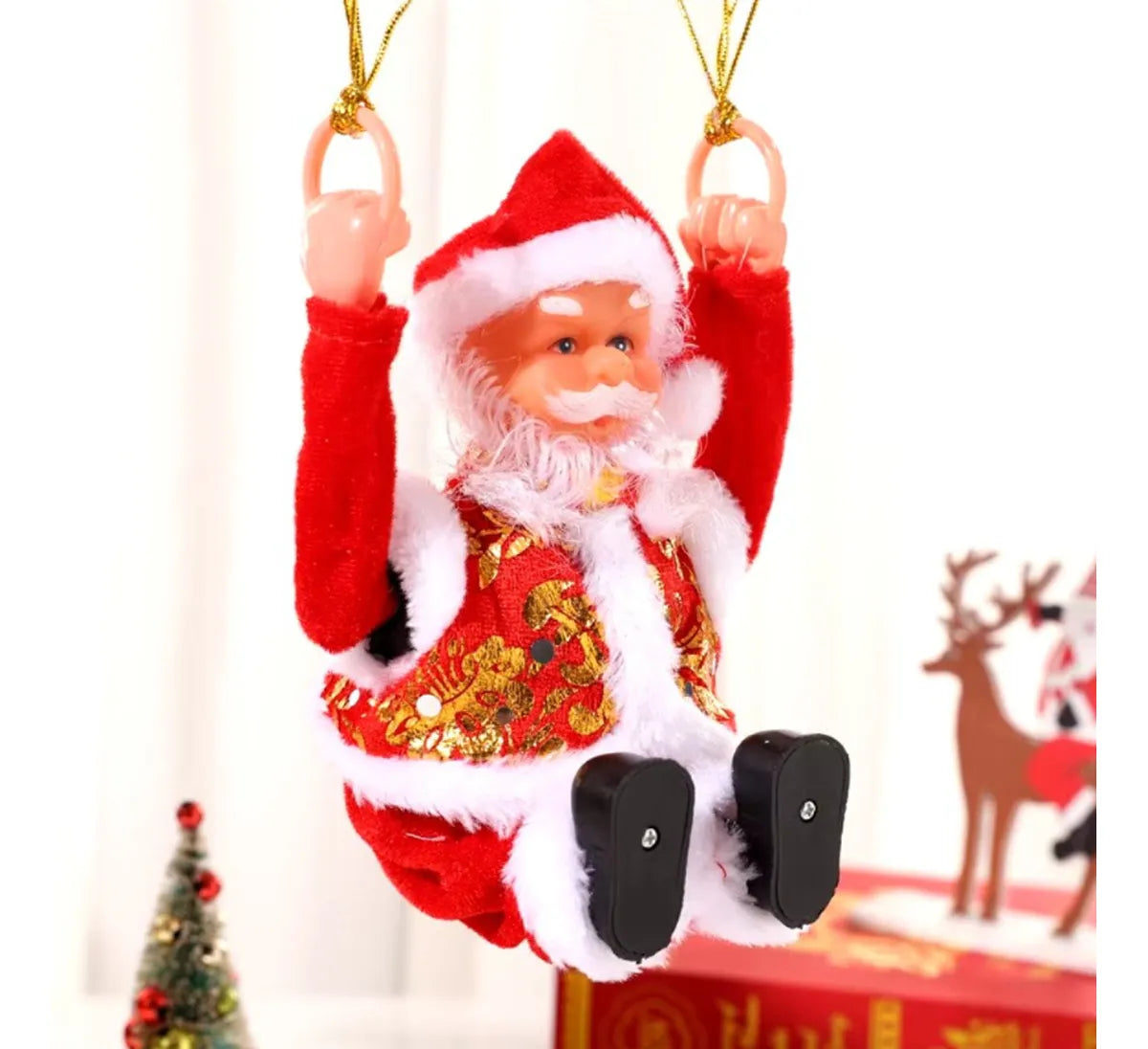 🎅 Papá Noel Giratorio 360° – ¡La decoración que cobra vida esta Navidad! 🎄