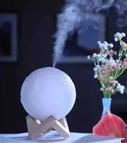 Humidificador con Forma de Luna – Difusor Aromático y Luz Ambiental
