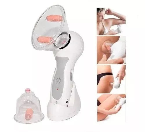 Masajeador Anticelulitis Celluless Con Copas De Vacunterapia Color Blanco