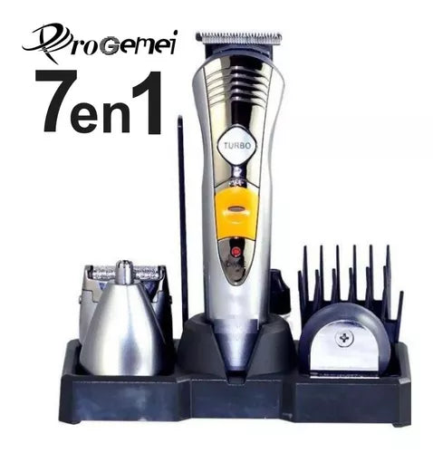 (1)Patillera Progemei Gm-580 Afeitadora Y Peluquera 7 En 1