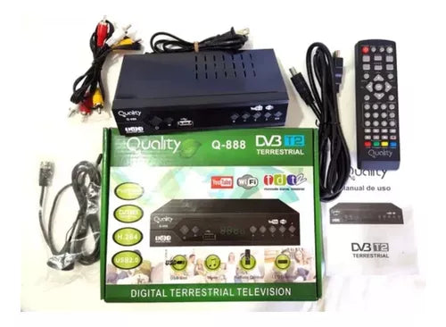 (1)Decodificador Tdt Receptor Tv Digital Dvb Hdmi Antena