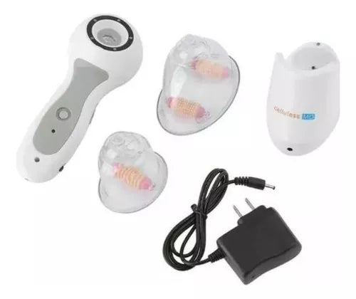 Masajeador Anticelulitis Celluless Con Copas De Vacunterapia Color Blanco