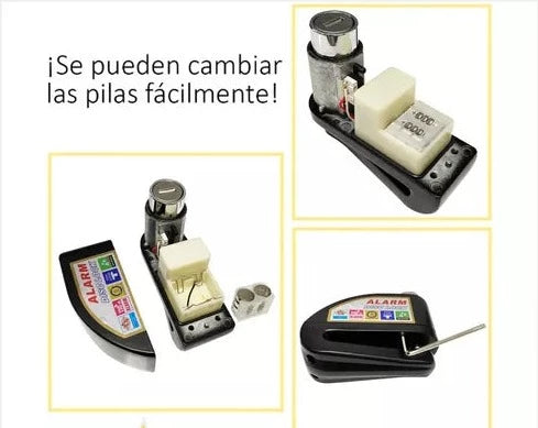 Candado Freno De Disco Con Alarma Para Moto O Bicicleta Inox