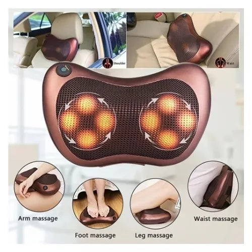 (1)Cojin Masajeador Vibrador Carro Espalda Lumbar Pies Cuello
