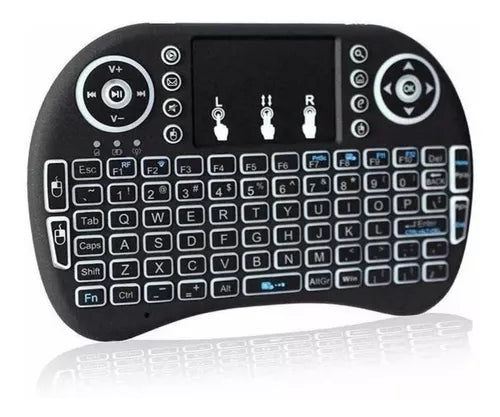 (1)Mini Teclado Inalámbrico Airmouse Android Smart Tv Iluminado