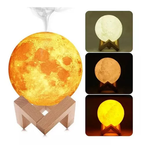 Humidificador con Forma de Luna – Difusor Aromático y Luz Ambiental