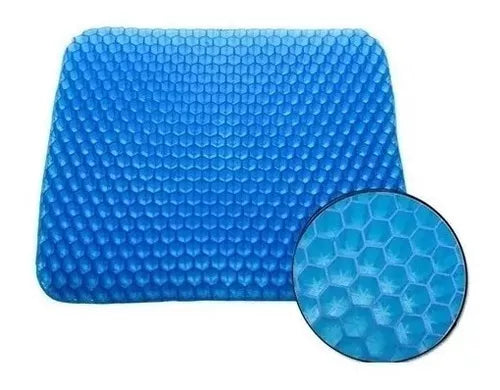 Cojín Gel Almohada Ergonómica Para Silla En Silicona + Funda