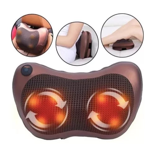 (1)Cojin Masajeador Vibrador Carro Espalda Lumbar Pies Cuello