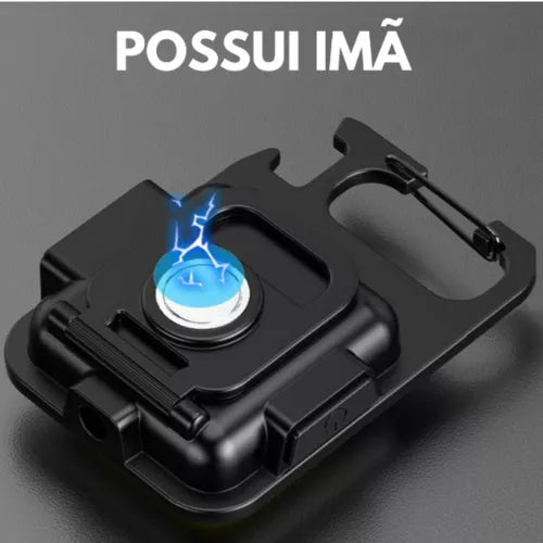 Mini linterna LED, potente, recargable, portátil 2x1