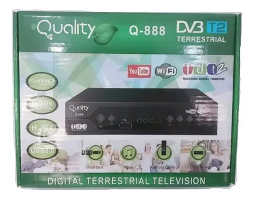 (1)Decodificador Tdt Receptor Tv Digital Dvb Hdmi Antena