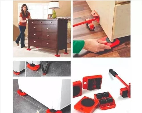 Palanca Levanta Muebles Nevera Lavadora Con Bases Deslizante