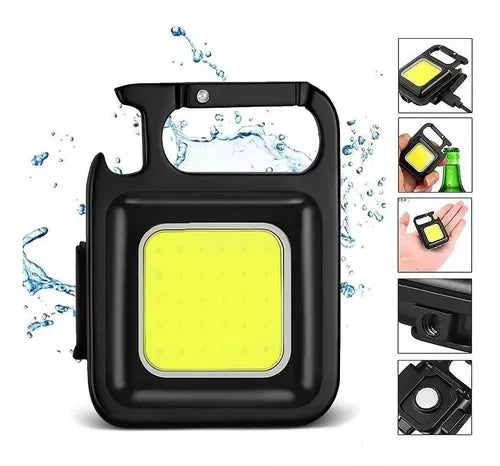 Mini linterna LED, potente, recargable, portátil 2x1