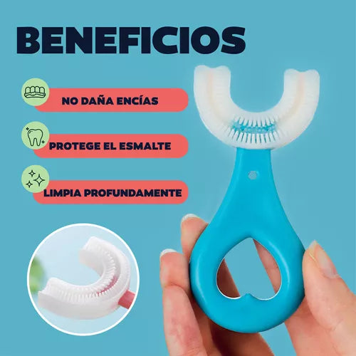 Cepillos De Dientes Silicona En Forma De U Para Niños