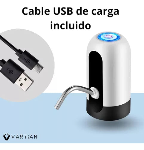 Bomba Electrica Dispensadora De Agua Botellón Chef Master Color Negro O Blanco
