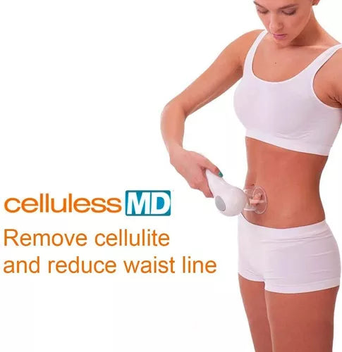 Masajeador Anticelulitis Celluless Con Copas De Vacunterapia Color Blanco