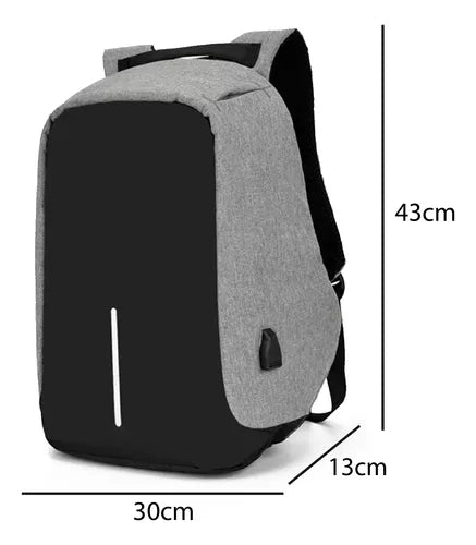 Maleta Antirrobo Mochila Morral Seguridad Reflectivo Cab Usb