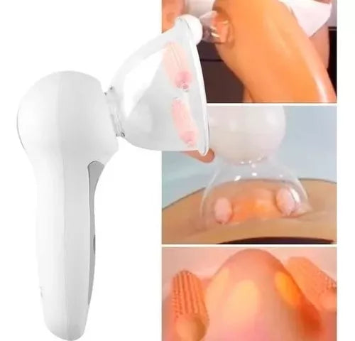 Masajeador Anticelulitis Celluless Con Copas De Vacunterapia Color Blanco