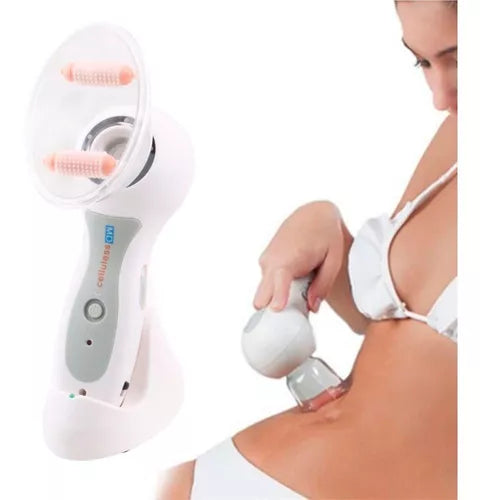 Masajeador Anticelulitis Celluless Con Copas De Vacunterapia Color Blanco