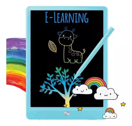 Tableta De Escritura Lcd De Color De 12 Pulgadas, Almohadill