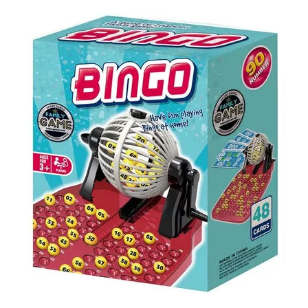Juego Bingo Balotera 90 Números 48 Cartones Familiar 865