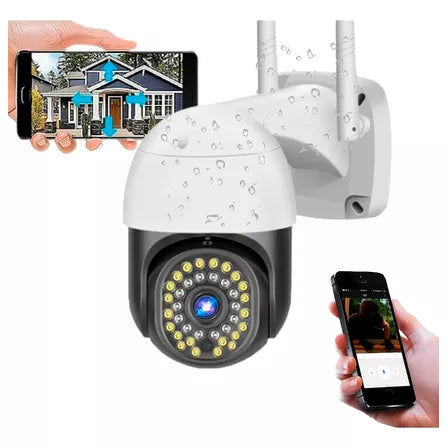 (1)Cámara De Seguridad Domo Exterior Ip Wifi 360° V Noct Jortan