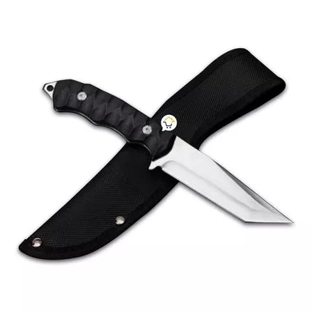 Cuchillo Táctico Supervivencia Liso Sierra Funda Survivor