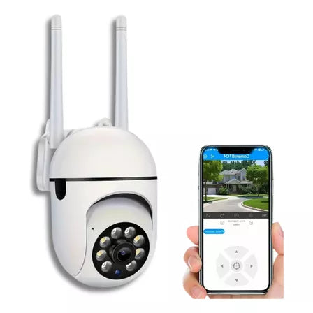 (1)Cámara De Seguridad Domo Exterior Ip Wifi 360° V Noct Jortan