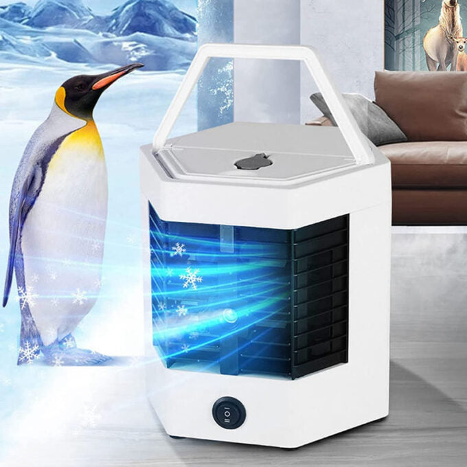 Mini enfriador portatil 2 en 1 aire acondicionado recargable FK23B-46