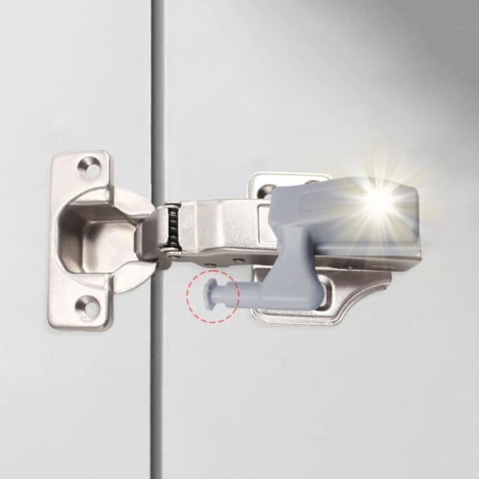 (1)Bisagra universal para cajones luz automatica multifuncional