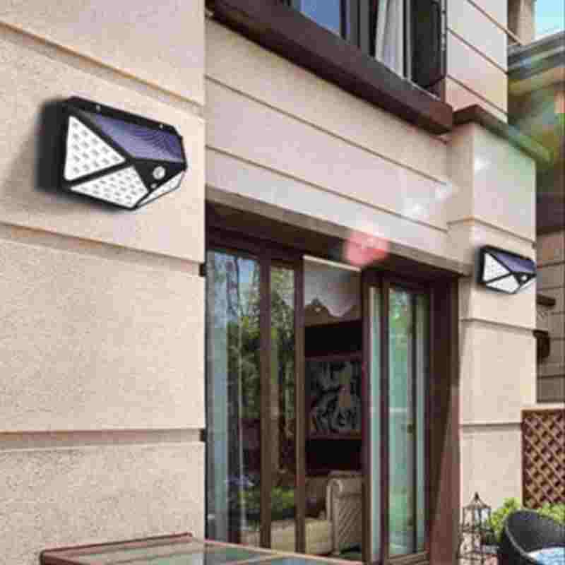 lampara led con recarga solar y sensor