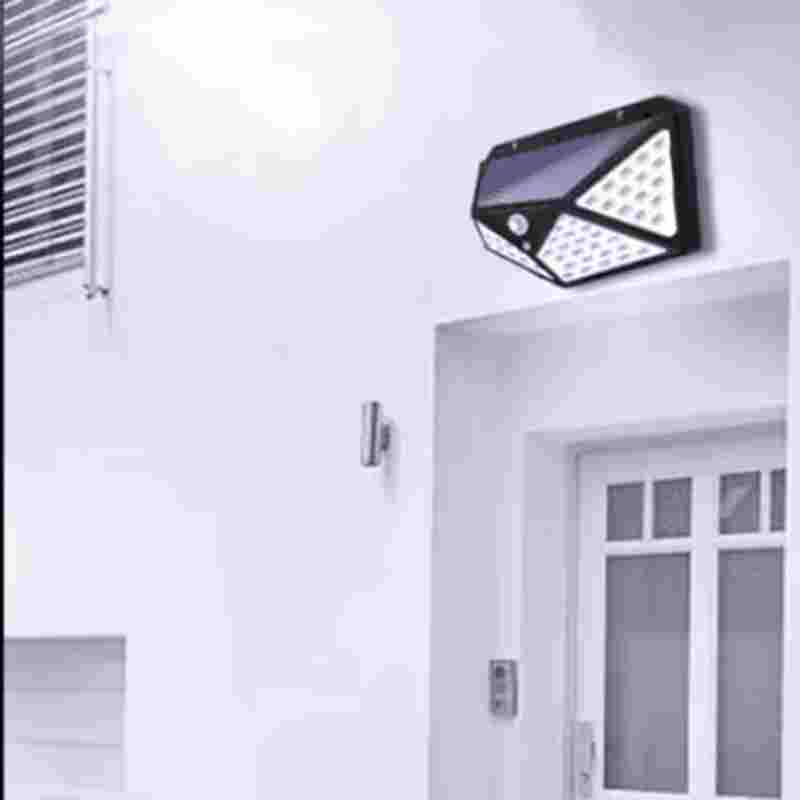 lampara led con recarga solar y sensor