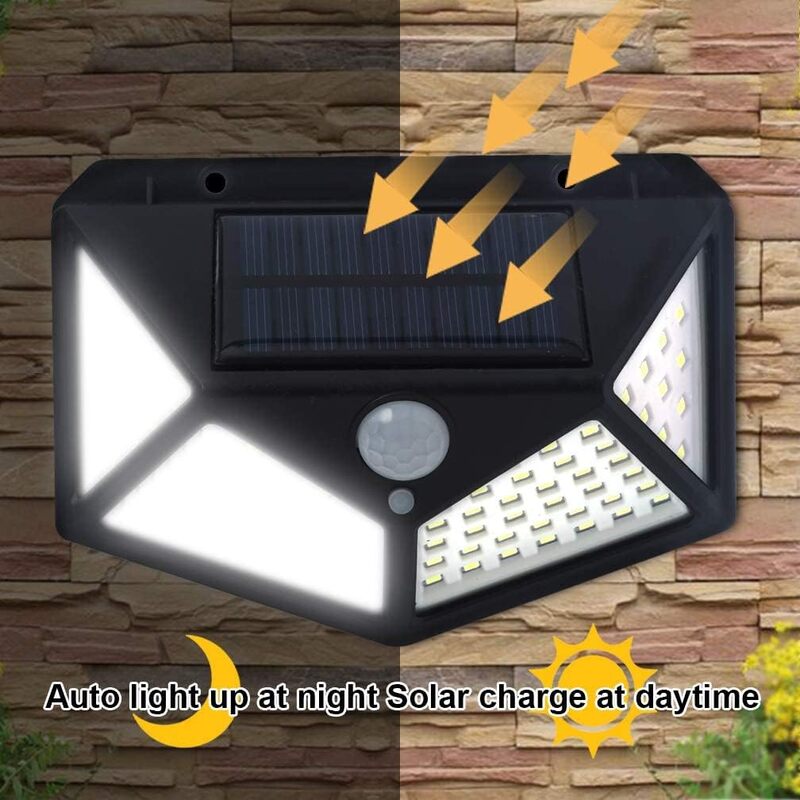lampara led con recarga solar y sensor