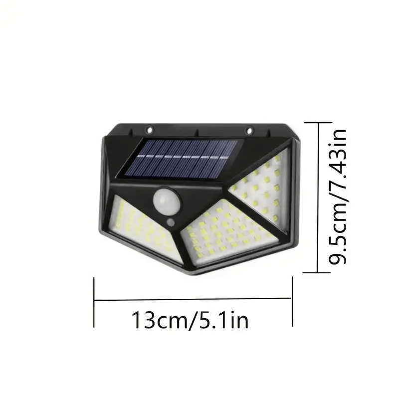 lampara led con recarga solar y sensor