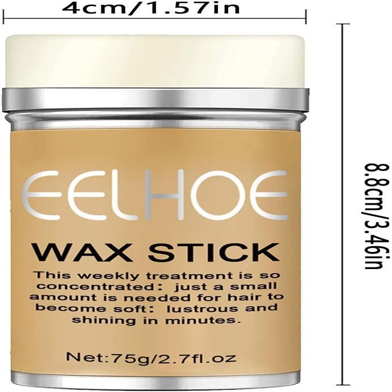 Barra de cera fijadora para friz del cabello unisex