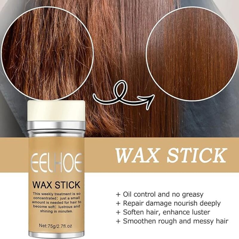 Barra de cera fijadora para friz del cabello unisex