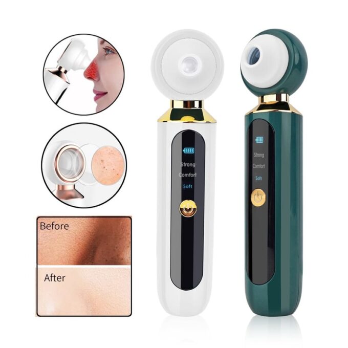 Extractor de espinillas y puntos negros recargable con lupa led