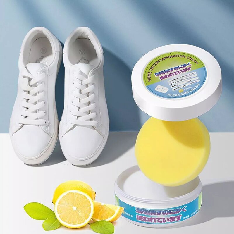 Crema limpiadora de zapatos blanqueador quita manchas