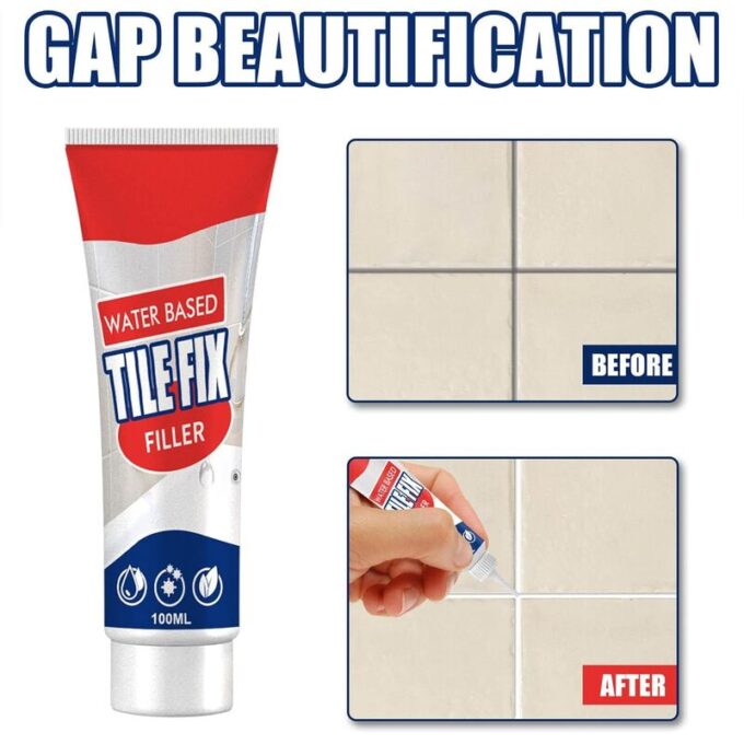 Sellador impermeable reparador de imperfecciones para azulejos
